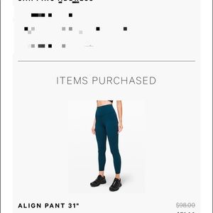 Lululemon align pants 4 / 6
